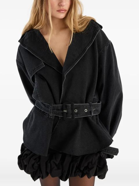 ROTATE BIRGER CHRISTENSEN ruffled mini skirt - Black