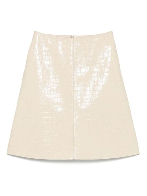 TOTEME crocodile-embossed skirt - Neutrals - zdjęcie produktu nr 1