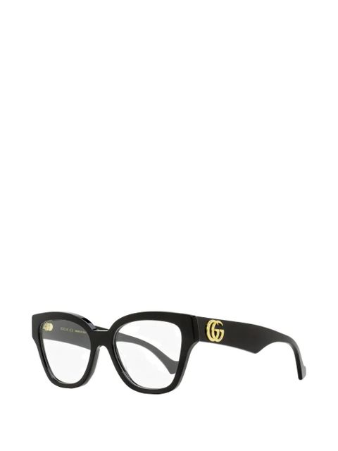 Gucci Eyewear interlocked logo square glasses - Black - zdjęcie produktu nr 2