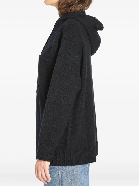 Max Mara logo-patch hoodie - Black - zdjęcie produktu nr 2