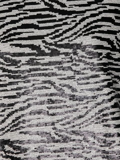 Self-Portrait zebra-print tank top - Black - zdjęcie produktu nr 2