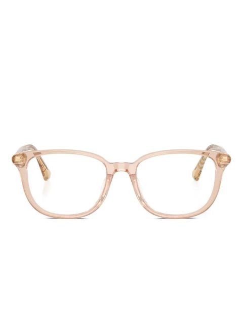 Burberry Eyewear square-frame acetate glasses - Pink - zdjęcie produktu nr 1