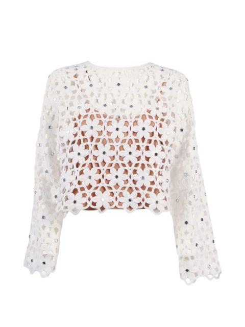 Michael Kors crochet flower top - White - zdjęcie produktu nr 1