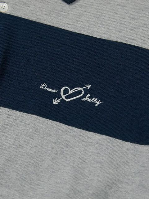 Marge Sherwood striped embroidered top - Blue