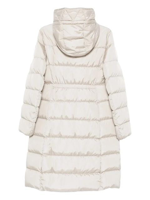 Moncler hooded quilted coat - Neutrals