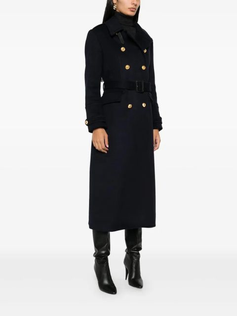 TOM FORD double-breasted military coat - Blue - zdjęcie produktu nr 2