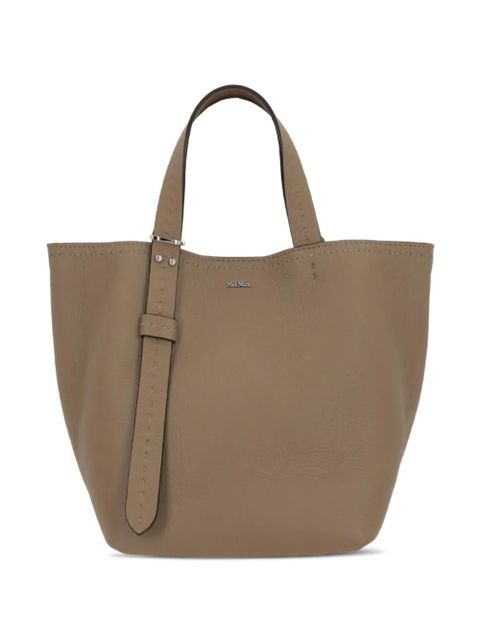 Max Mara extra-small Archetipo leather tote bag - Brown - zdjęcie produktu nr 1