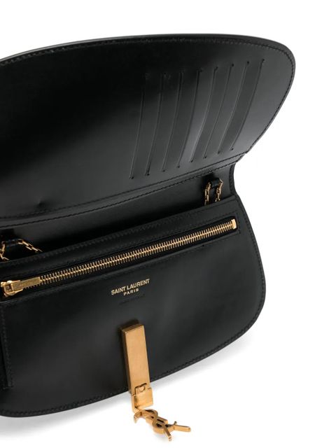 Saint Laurent Demilune wallet-on-chain - Black