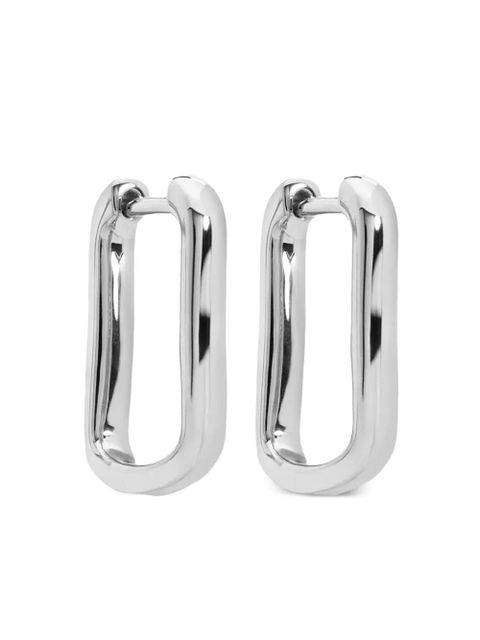 Monica Vinader Alta Capture huggie earrings - Silver - zdjęcie produktu nr 2