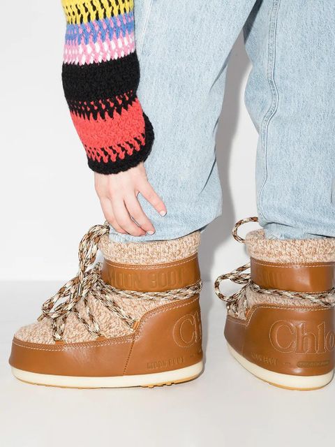 Chloé x Moon Boot snow boots - Brown