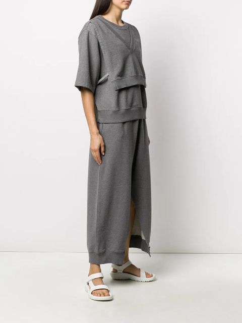 MM6 Maison Margiela layered top - Grey