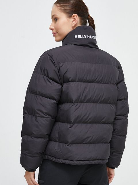 Helly Hansen kurtka dwustronna damska kolor czarny zimowa oversize - zdjęcie produktu nr 2