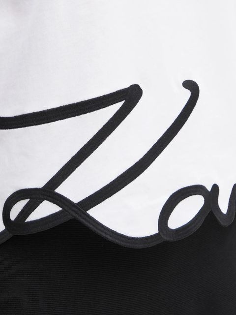 Karl Lagerfeld t-shirt bawełniany KARL SIGNATURE