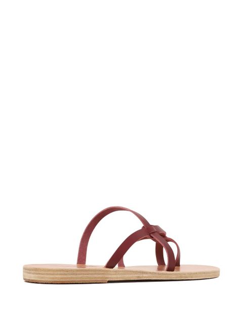 Ancient Greek Sandals leather sandals - Red