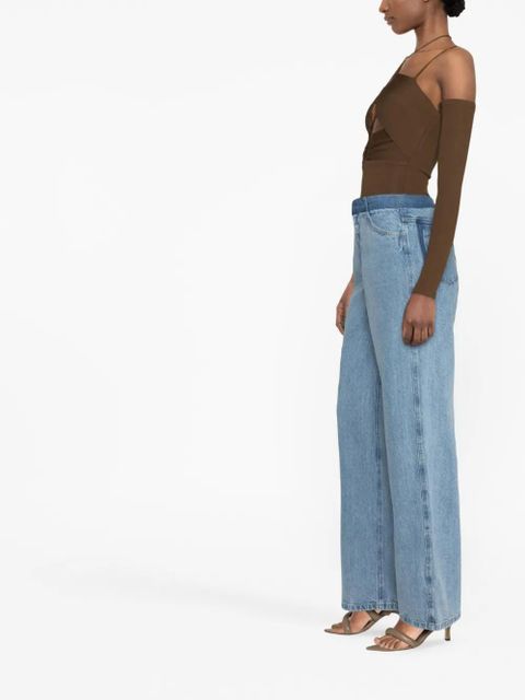 Christopher Esber Deconstruct straight-leg jeans - Blue