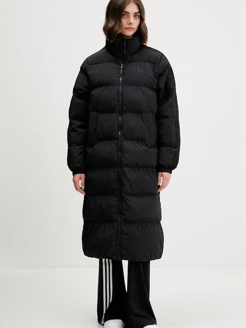 adidas Originals kurtka Long Puffer kolor czarny zimowa JX2957 - zdjęcie produktu nr 1