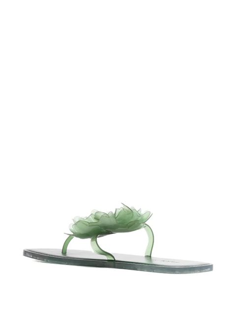 FARM Rio semi-transparent finish flip-flops - Green