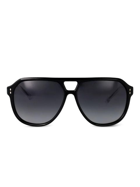Isabel Marant Eyewear Aneya acetate pilot frame sunglasses - Black - zdjęcie produktu nr 1
