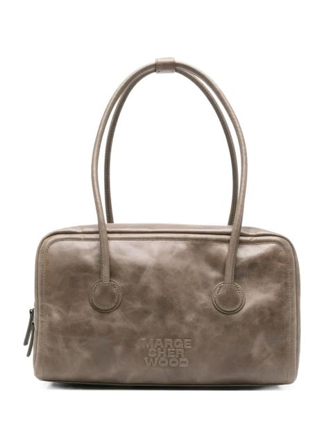 Marge Sherwood logo-embossed leather tote bag - Brown - zdjęcie produktu nr 1