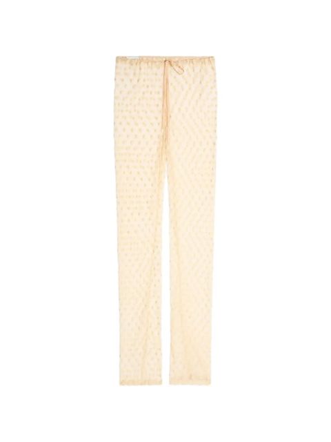 DRIES VAN NOTEN polka dot trousers - Neutrals - zdjęcie produktu nr 1