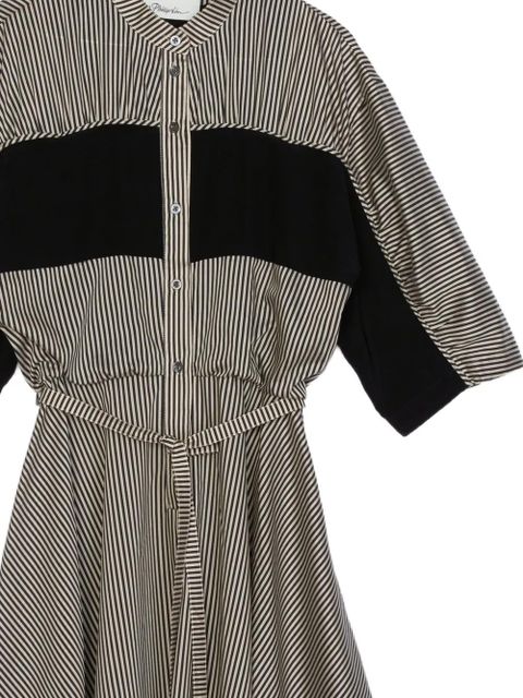 3.1 Phillip Lim striped-pattern belted dress - Black - zdjęcie produktu nr 2