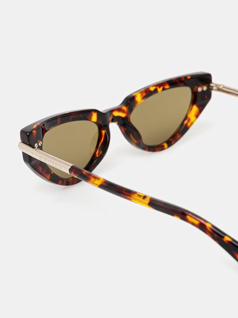 Alexander McQueen okulary przeciwsłoneczne damskie kolor brązowy AM0520S