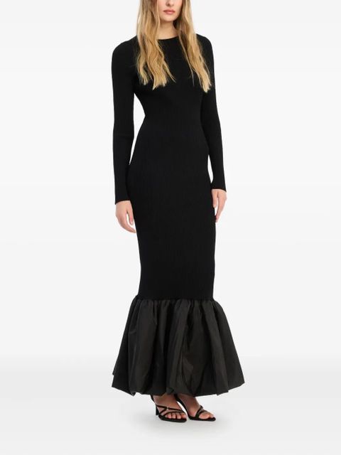 ROTATE BIRGER CHRISTENSEN cut-out long-sleeve dress - Black