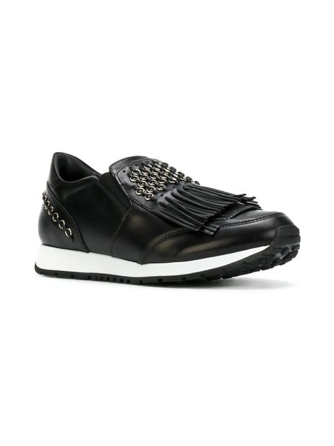 Tod's fringed slip-on sneakers - Black - zdjęcie produktu nr 2