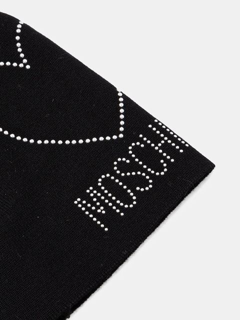 Moschino czapka wełniana kolor czarny M3332 65451 - zdjęcie produktu nr 2