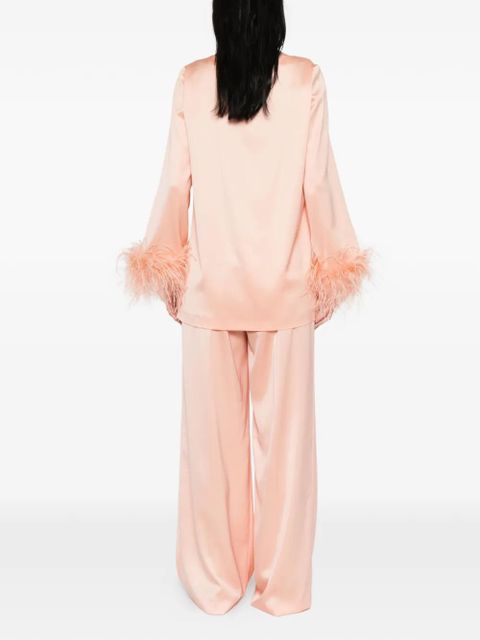 TWINSET feather-trim top - Pink