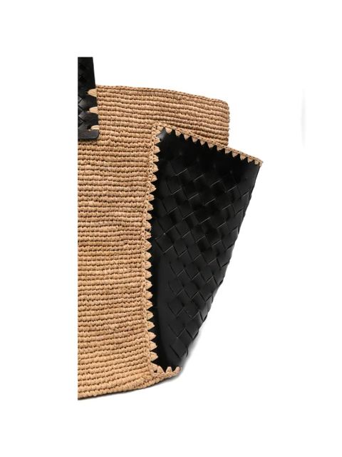 DRAGON DIFFUSION x Sovani leather-trim tote bag - Neutrals