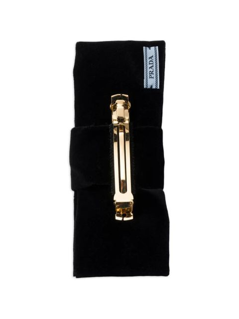 Prada velvet hair clip - Black - zdjęcie produktu nr 2