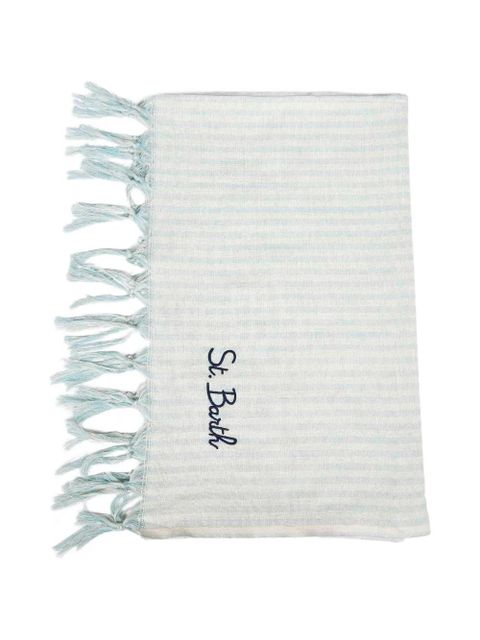 MC2 Saint Barth striped beach towel - White - zdjęcie produktu nr 1