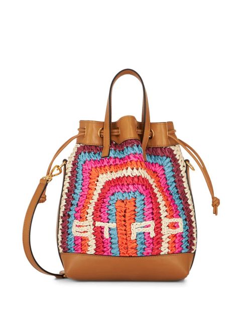 ETRO crochet logo-detail tote bag - Brown