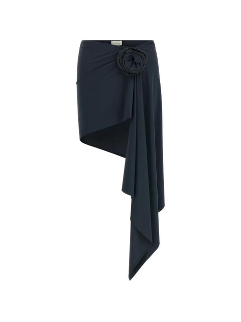 Magda Butrym floral-appliqué asymmetrical cover-up - Grey - zdjęcie produktu nr 1