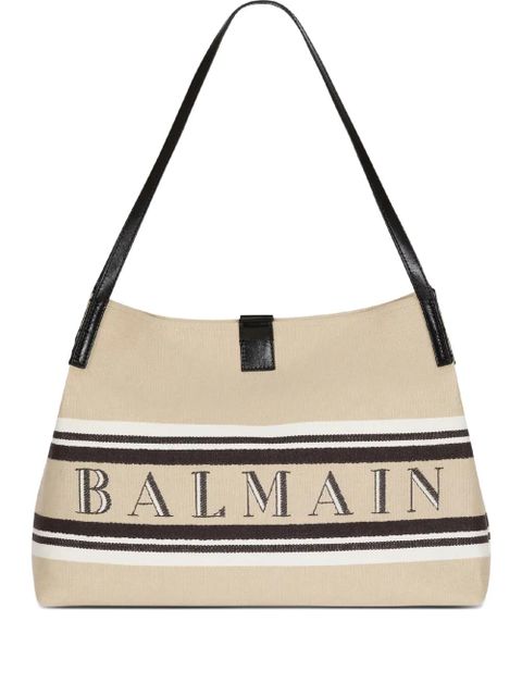 Balmain medium Release logo tote bag - Neutrals - zdjęcie produktu nr 1