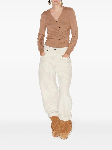 ISABEL MARANT Carline cardigan - Brown - zdjęcie produktu nr 2