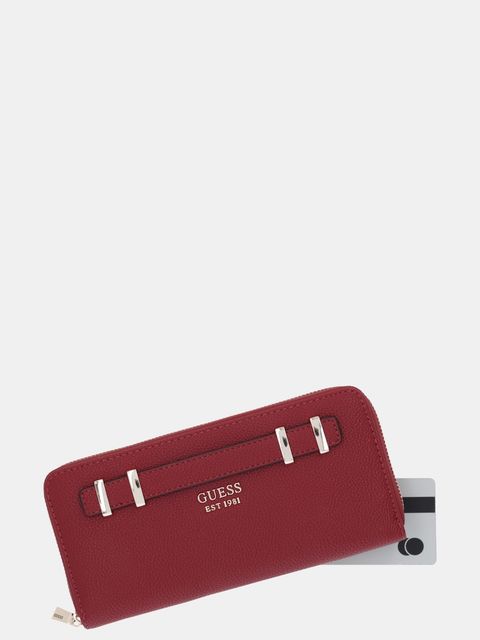 Guess portfel GREGORIA damski kolor czerwony SWBG85 46146 - zdjęcie produktu nr 2