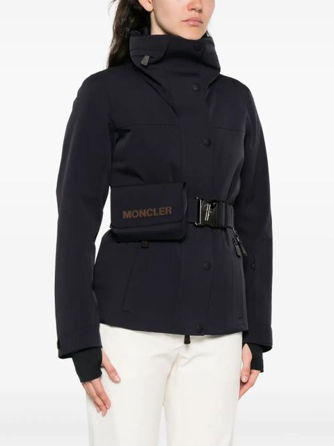 Moncler Grenoble belted waist ski jacket - Black - zdjęcie produktu nr 2