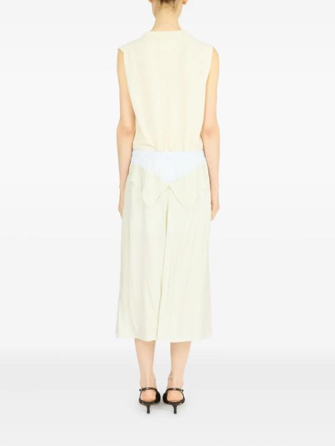 Maison Margiela poplin midi skirt - Yellow