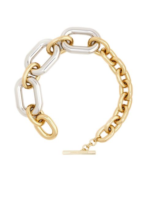 Rabanne XL Link silver and gold-tone necklace