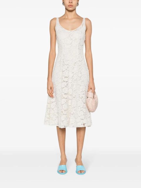 Prada floral-lace A-line dress - White - zdjęcie produktu nr 2