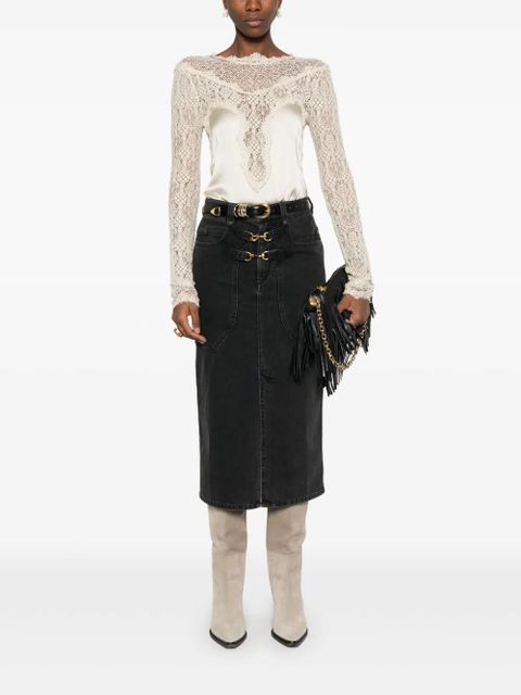 ISABEL MARANT Pavina denin skirt - Black - zdjęcie produktu nr 2