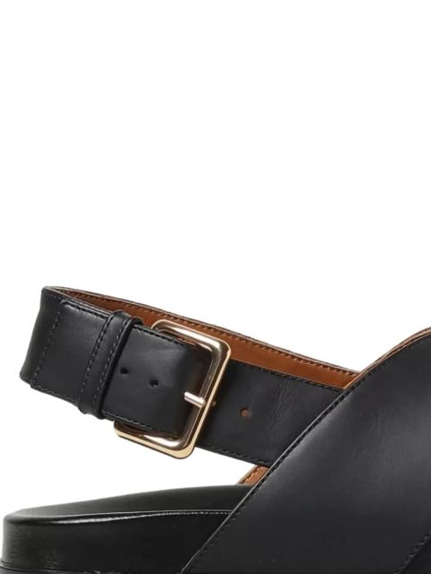 Marni Fussbett crisscross buckled flat sandals - Black