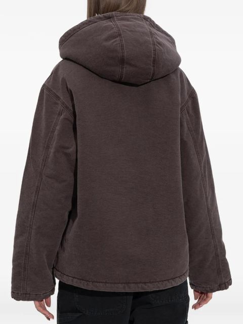 Carhartt WIP zip-up hooded jacket - Brown