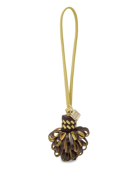 Miu Miu Portachiavi Radica ananas U woven tassel keyring - Brown - zdjęcie produktu nr 1
