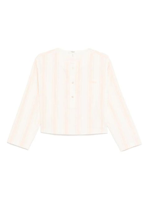 Chloé long-sleeve crop top - Pink - zdjęcie produktu nr 1