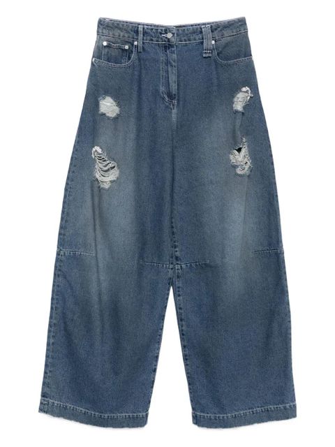 Simone Rocha distressed puddle jeans - Blue - zdjęcie produktu nr 1