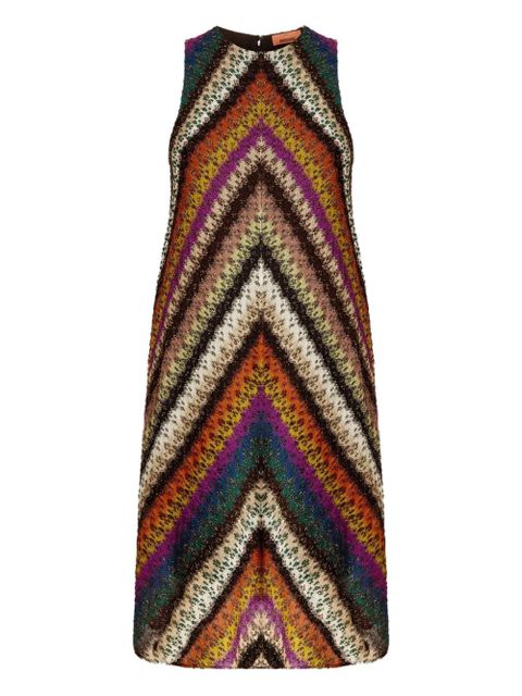 Missoni zigzag-pattern sleeveless mini dress - Orange - zdjęcie produktu nr 1