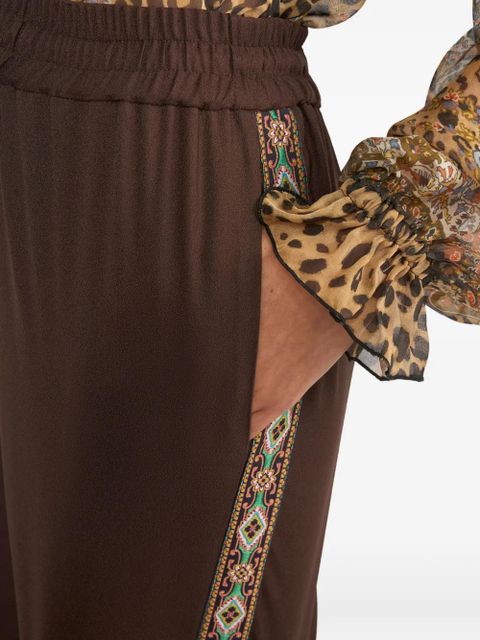 ETRO drawstring wide-leg trousers - Brown